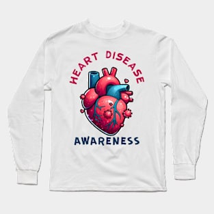 Heart Disease Awareness Long Sleeve T-Shirt